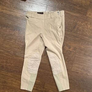 Ariat Tan Equestrian Pants with Knee Patches